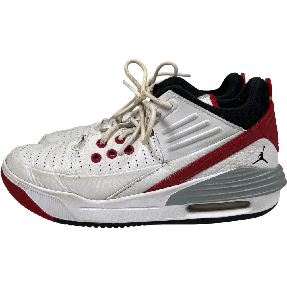 Nike Jordan Max Men’s White/Red Aura 5 Lace Up Basketball Sneakers - 8.5 - Picture 5 of 8
